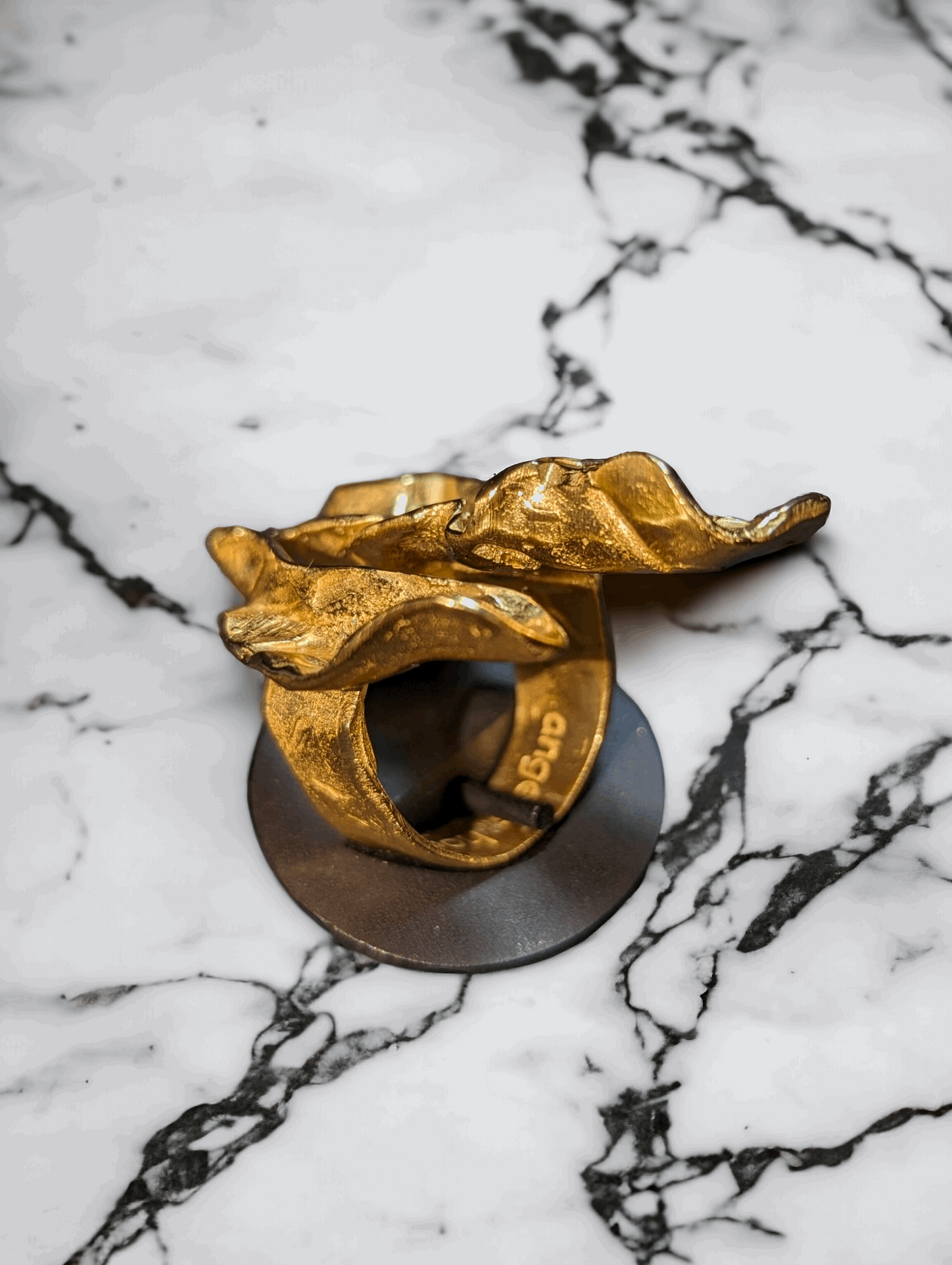 18K Gold Different Waves Ring for Women - YuuJewels