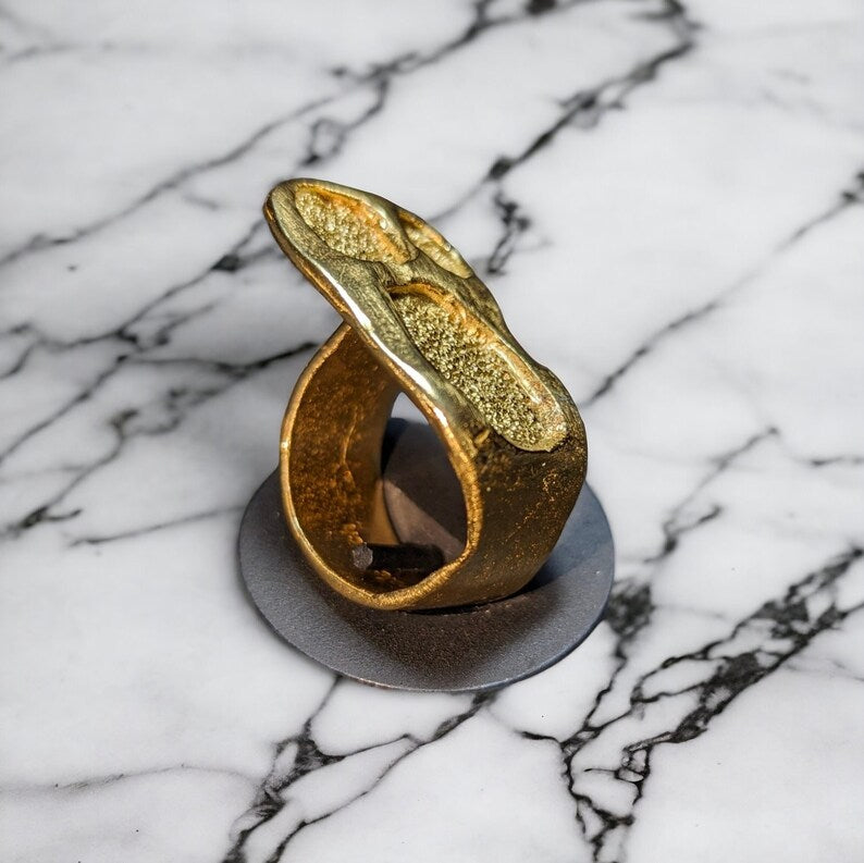 18K Modernist Gaudi Ring for Women - YuuJewels