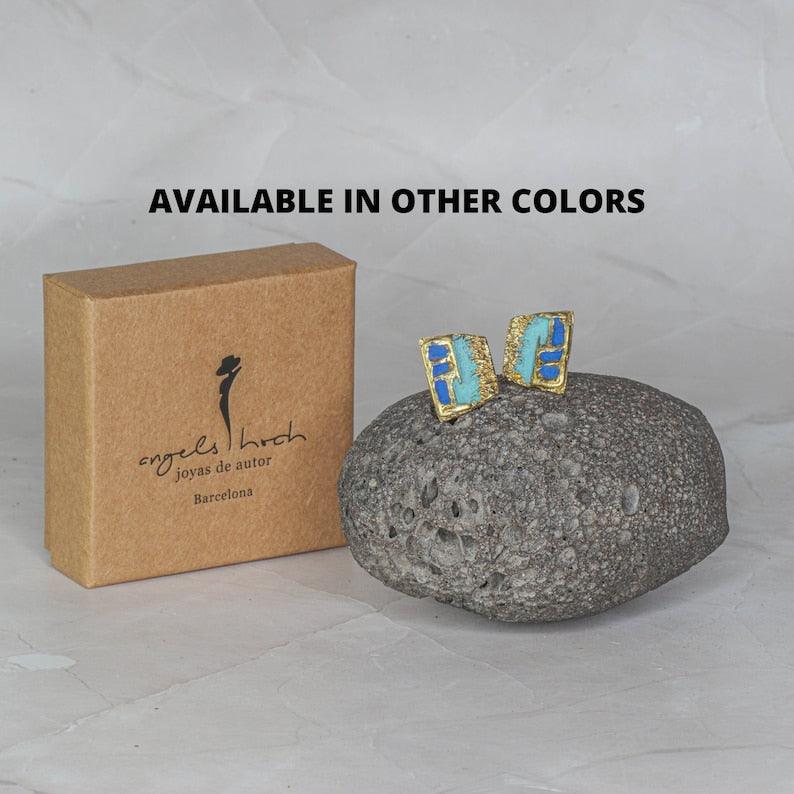 Artistic-Square-Earrings-4-Color-Options-YuuJewels-6587 - YuuJewels