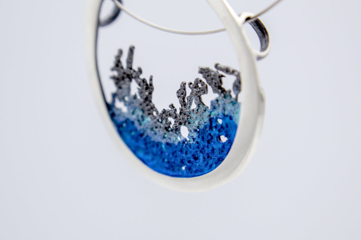 Ocean Ember 925 Pendant - YuuJewels
