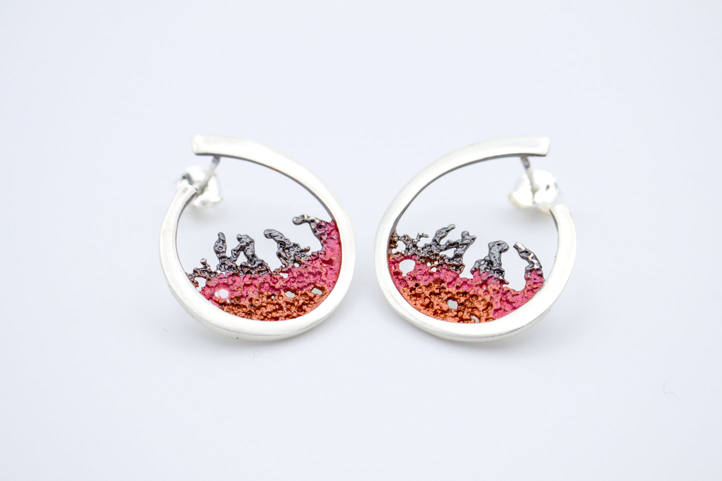 Ocean Ember 925 Earrings - YuuJewels