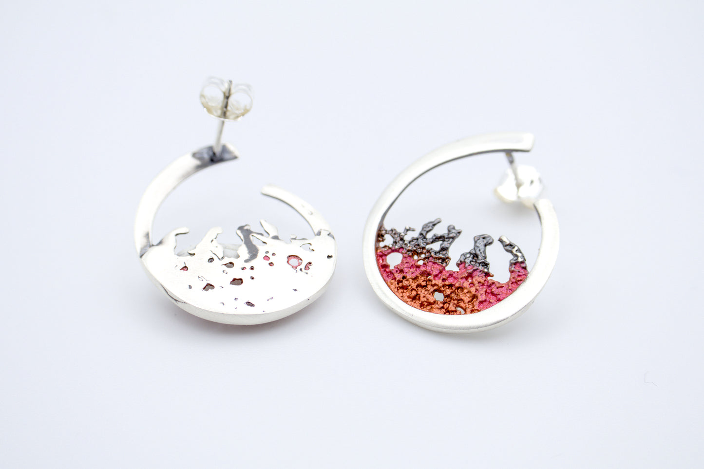 Ocean Ember 925 Earrings - YuuJewels