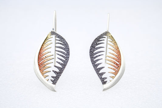 Jungle Vein 925 Earrings - YuuJewels