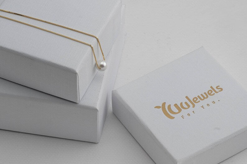 Minimalist Single Pearl Pendant | 925 Silver - YuuJewels