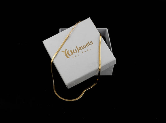 Sleek Herringbone Necklace | 925 Silver - YuuJewels