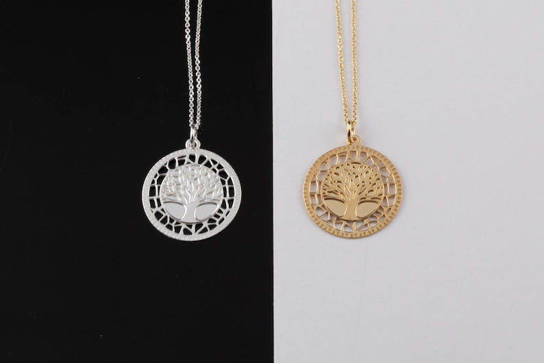 Tree of Life Pendant Necklace | 925 Silver - YuuJewels