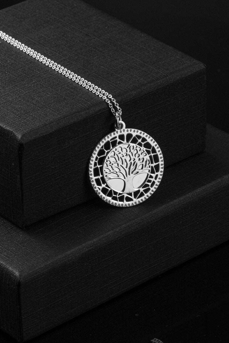 Tree of Life Pendant Necklace | 925 Silver - YuuJewels