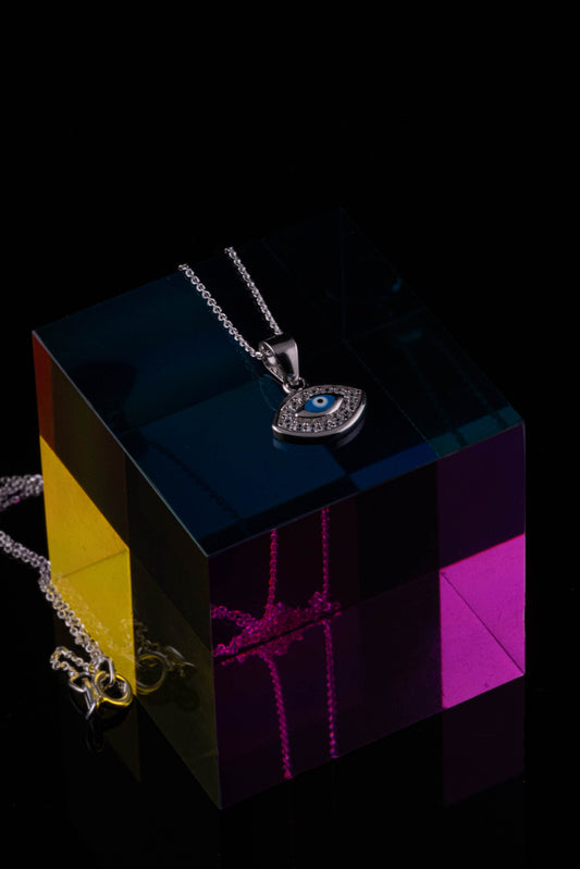 Turkish Blue Eye Necklace | 925 Silver - YuuJewels
