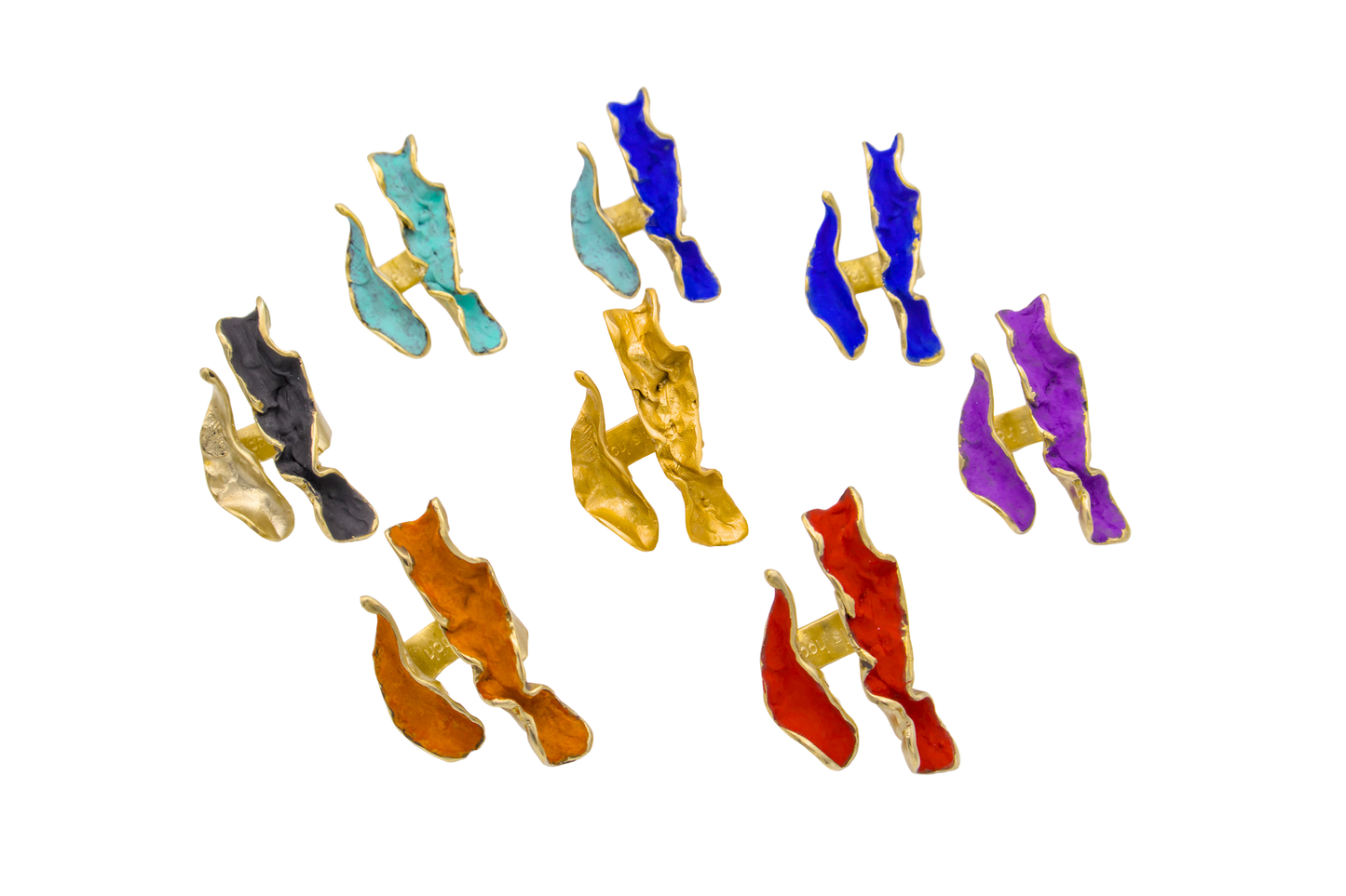 18K Different Waves Ring
