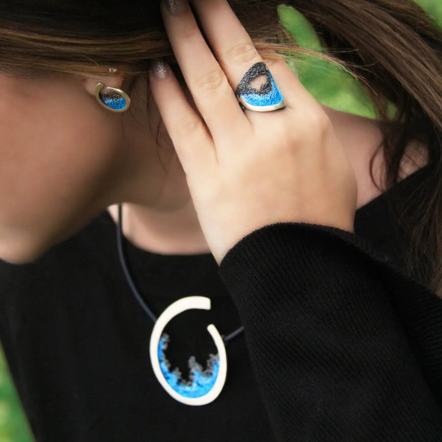 Ocean Ember 925 Ring - YuuJewels