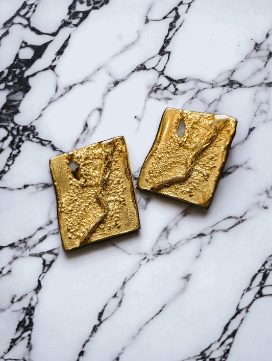 18K Brisa Irregular Earrings - YuuJewels 