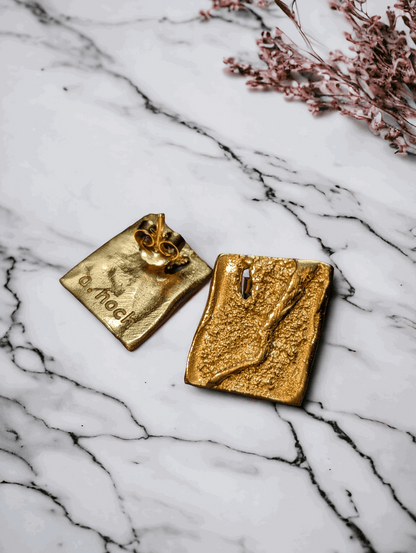 18K Brisa Irregular Earrings - YuuJewels 