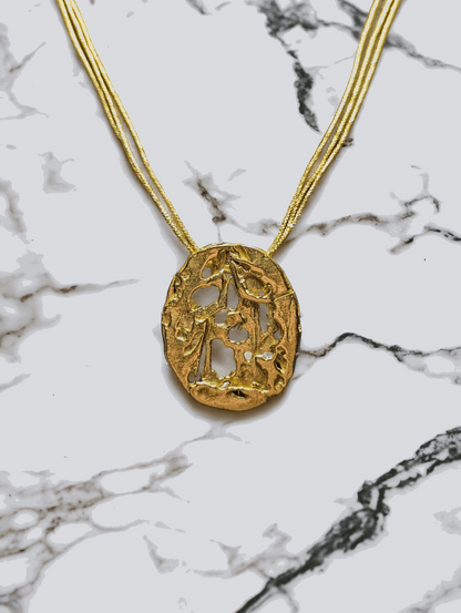 18K Golden Void Pendant - YuuJewels 