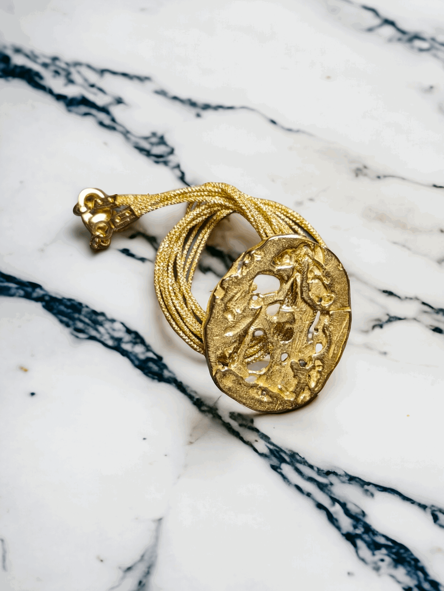 18K Golden Void Pendant - YuuJewels 