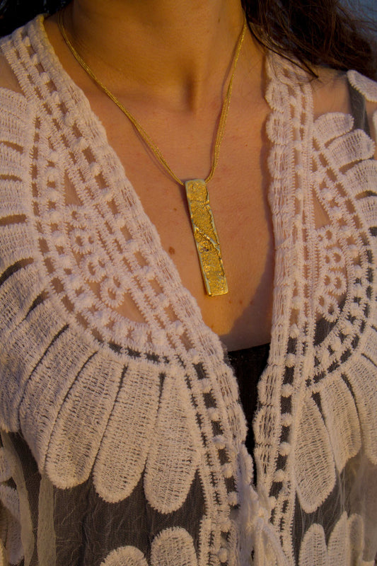 18K Linea Aurea Pendant  Necklace for Women - YuuJewels 