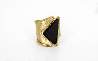 Golden Triangle Ring | 100% Adjustable - YuuJewels