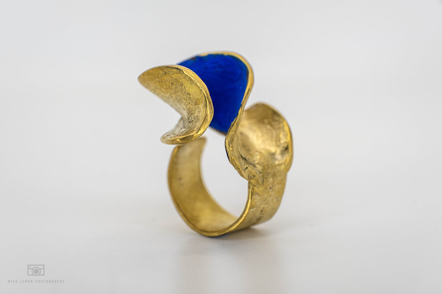 Golden Blue Tide Ring | 100% Adjustable - YuuJewels