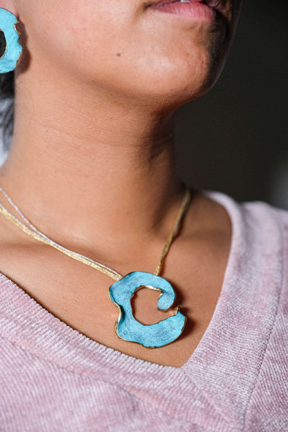 Artistic C Turquoise Necklace | 3 Color Options - YuuJewels