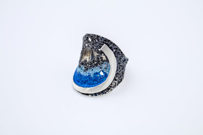 Ocean Ember 925 Ring - YuuJewels  