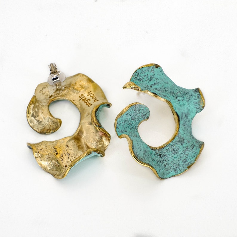 Original C Bronze Earrings | 2 Color Options YuuJewels