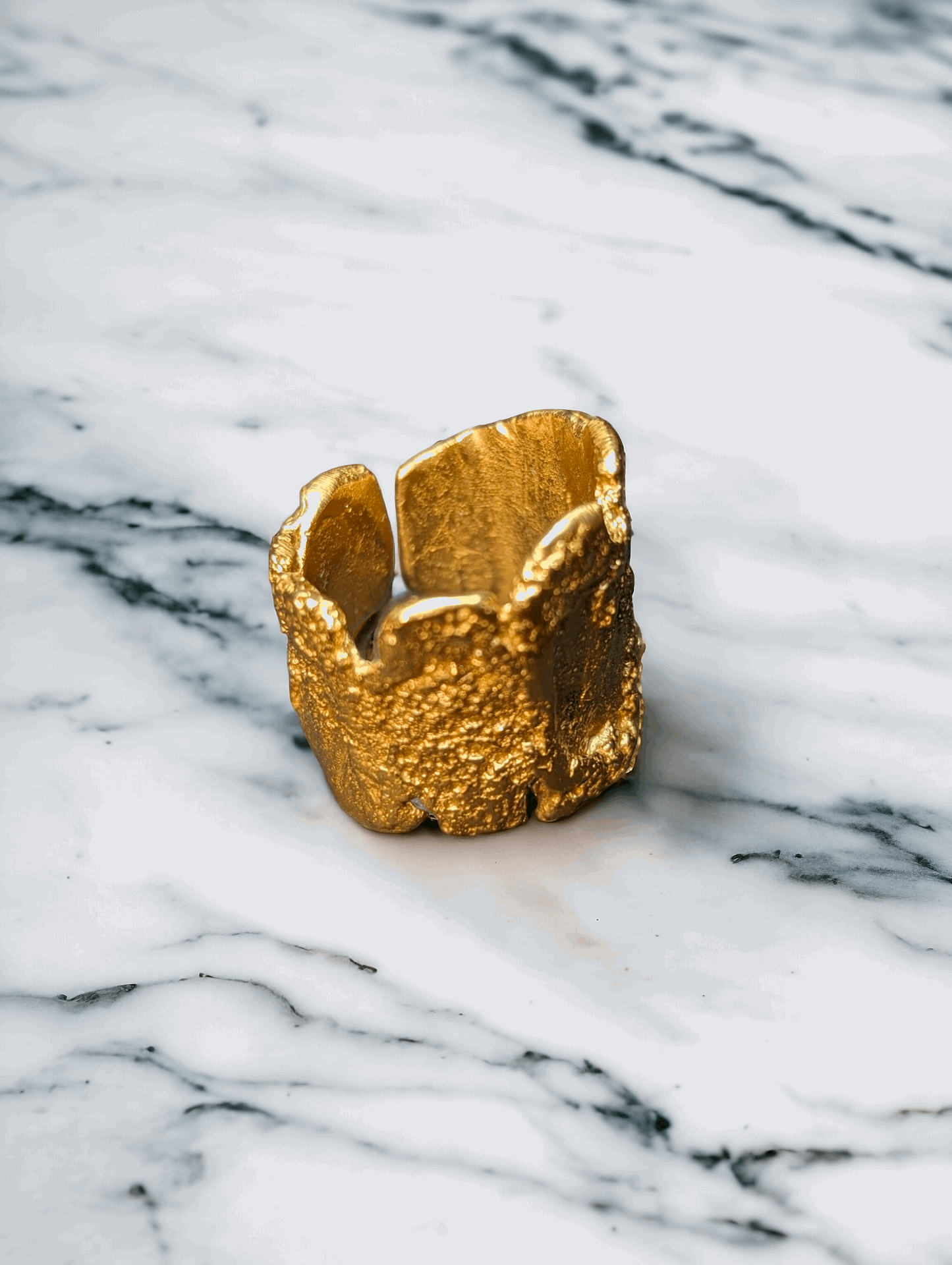 18K Gold Band Ring | 100% Adjustable