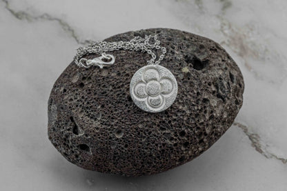 Round Catalan Panot Flower Pendant - 2 Sizes - YuuJewels 