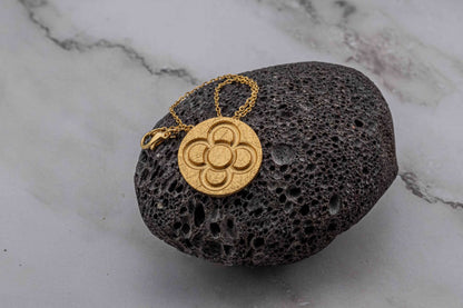 Round Catalan Panot Flower Pendant - 2 Sizes - YuuJewels 
