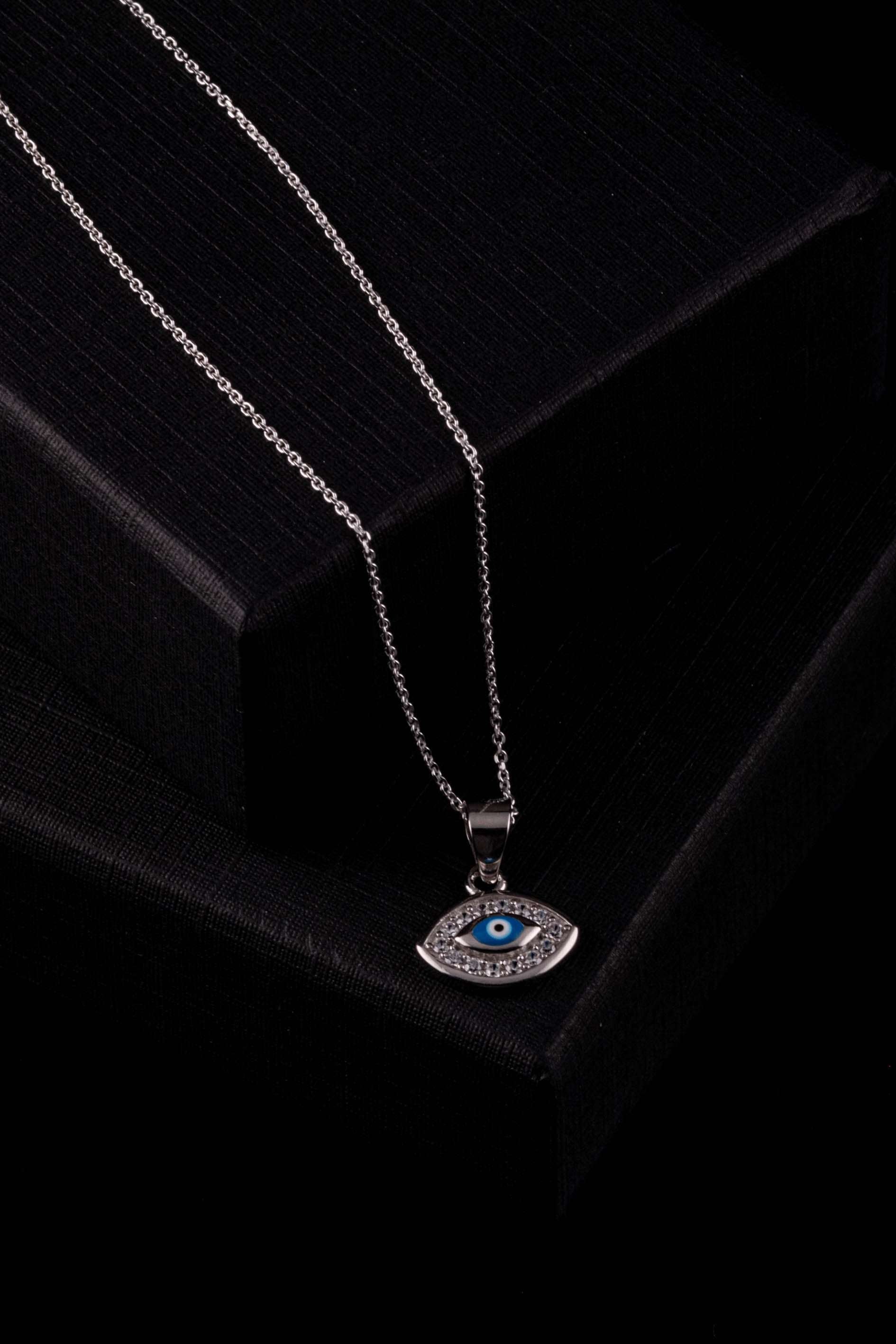 Turkish Blue Eye Necklace | 925 Silver - YuuJewels