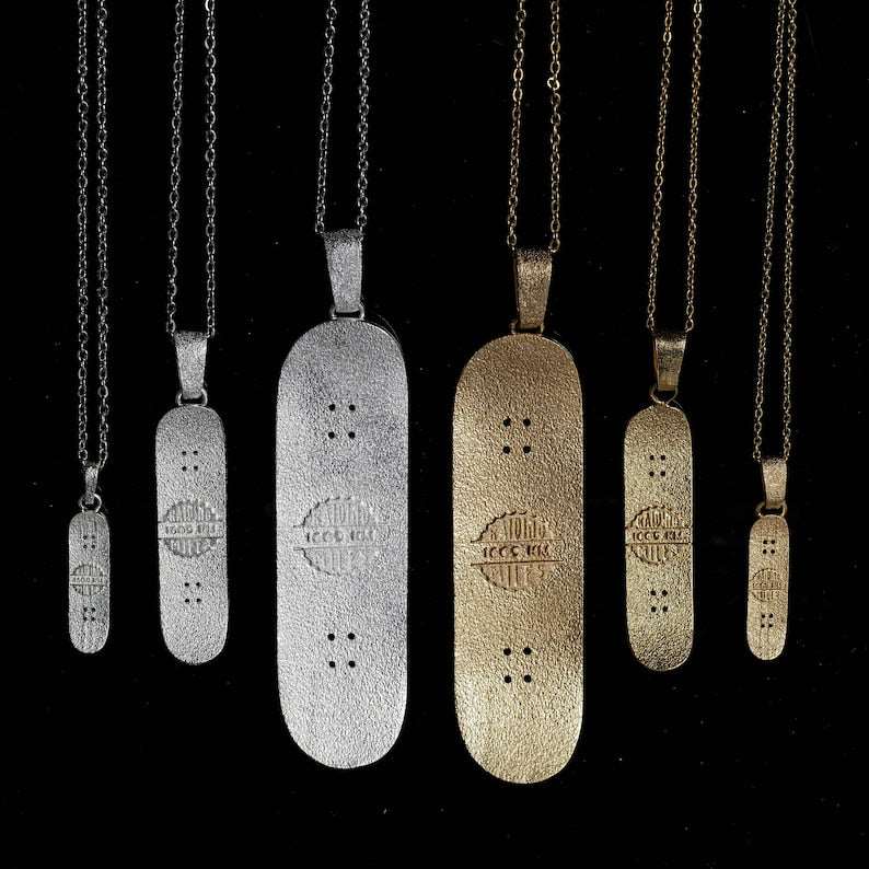 Minimalist Skateboard Necklace | 3 Sizes