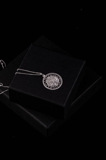 Tree of Life Pendant Necklace 925 Silver | 2 Color Options - YuuJewels