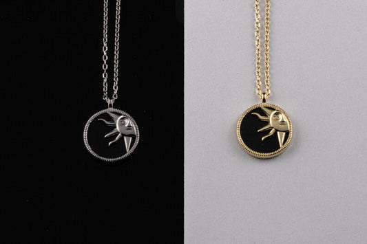 Sun Tarot Pendant Necklace 925 Silver | 2 Color Options