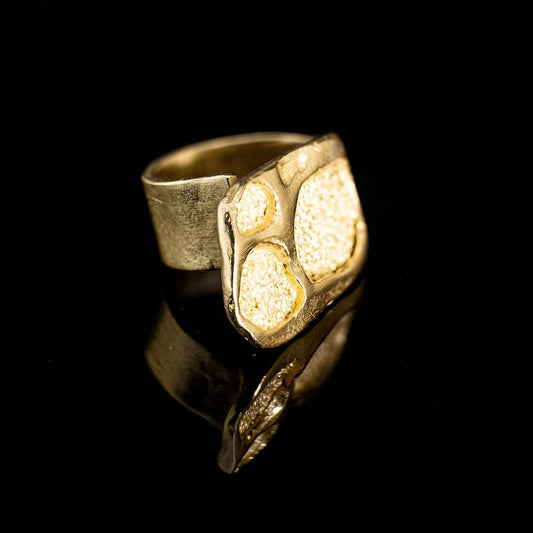 18K Gold Gaudi Ring | 100% Adjustable